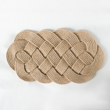 Load image into Gallery viewer, Jute Oval Rug
